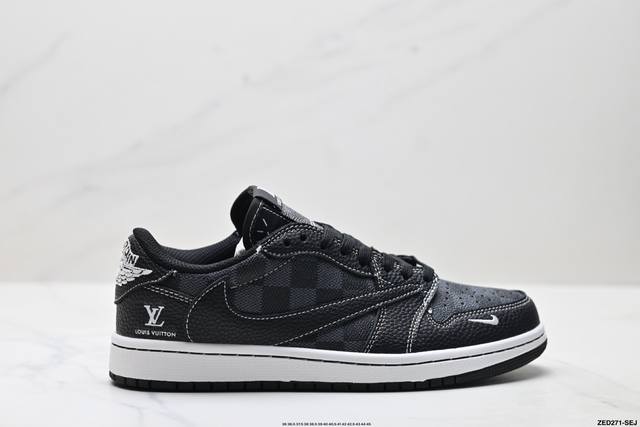 Corporate-level Nike Air Jordan 1 X Travis Scott Aj1 inverted hook Joe One inve