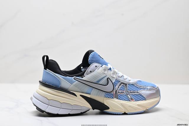 Corporate-level Nike V2K Run running shoes, retro style mesh breathable sports