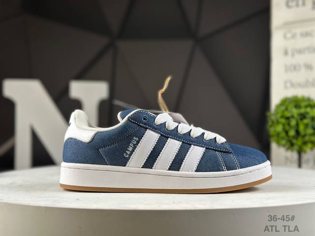 Genuine label with half size Adidas Originals Campus 00S denim blue college ser