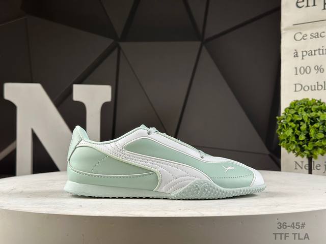 PUMA Bella V2 Leather Puma comfortable low-top life leisure German training thin