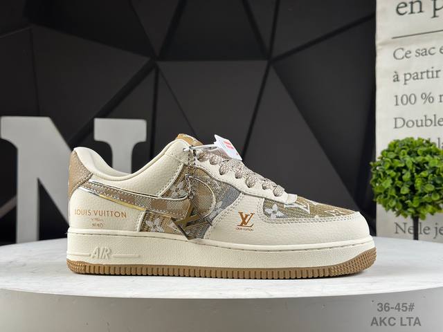 Company-level Nike Air Force 1 '07 Low "Louis Vuitton Lv Joint --- Off-white an
