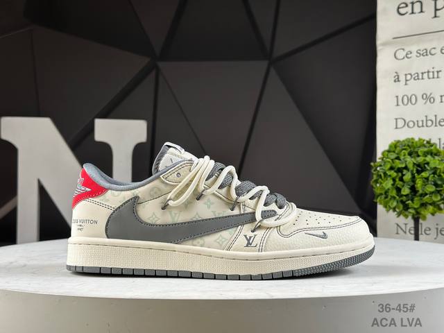 Corporate-level Fragment X Travis Scott X Dior deconstructed lace-up Air Jordan