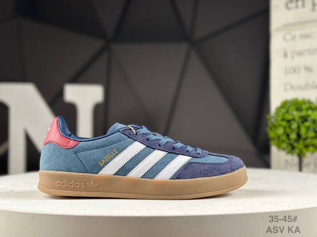 adidas Ad Gazelle Indoor Trainers Low-Top Retro, Versatile, Casual, German Trai