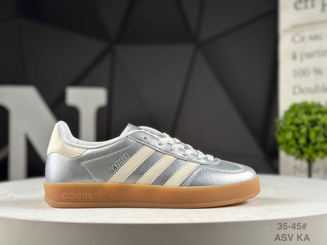 adidas Ad Gazelle Indoor Trainers Low-Top Retro, Versatile, Casual, German Trai