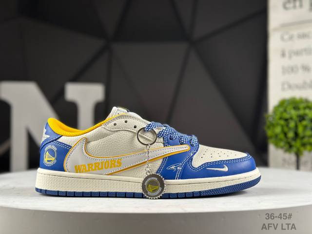 Top layer Nike Air Jordan 1 X Travis Scott Aj1 inverted hook Joe One inverted ho