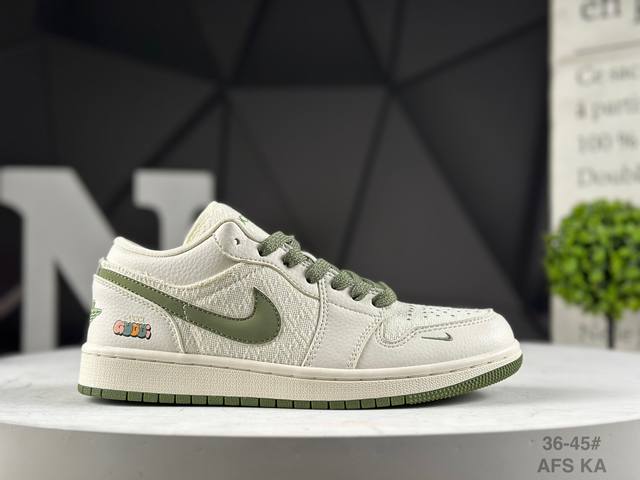 Special Offer: Corporate-Grade Gucci x Air Jordan 1 Low Gl Beige Green Knit. Th