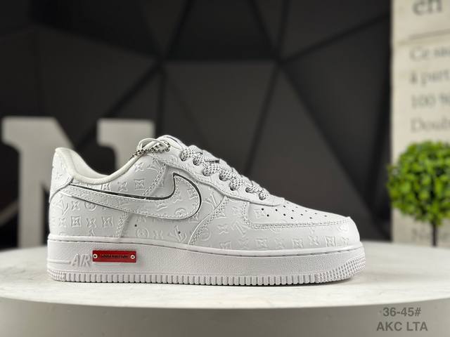 Company-level Nike Nike Air Force 1 '07 Low "Louis Vuitton Lv Joint --- Pure Whi