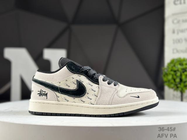 Welfare special price Company-level Air Jordan 1 Low Aj1 Joe 1 Stussy joint high