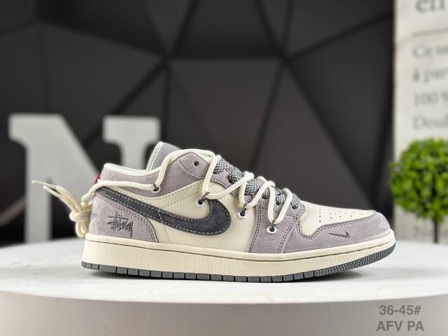 Special Offer : Corporate-grade Nike Stussy x Air Jordan 1 Low with Black Hook