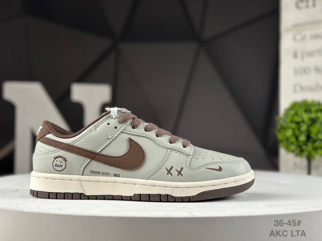 This Nike Dunk Low Retro collaboration features a low-top casual sneaker made f