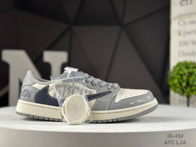 Company-level Nike Air Jordan 1 X Travis Scott Aj1 reverse hook Joe one reverse