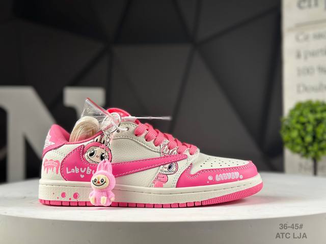 Travis Scott X Fragment Design X Jordan Air Jordan 1 Low Og Sp "Pink Laboo" low-