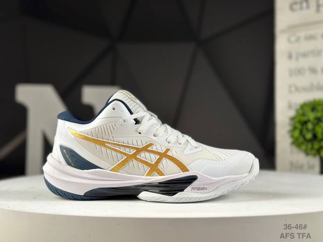 Sky Elite Ff 3 Comfortable and Versatile Mid-Top Volleyball Training Shoes (Bla