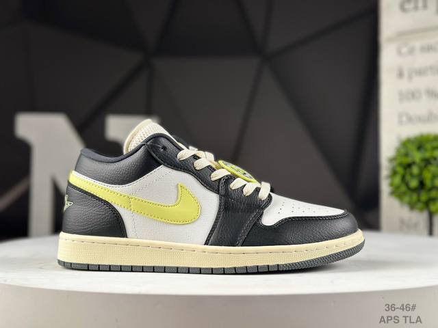 Top layer Nike Air Jordan 1 Low Low-top Blue Lemon Aj1 Jordan 1 Generation Aj1 J