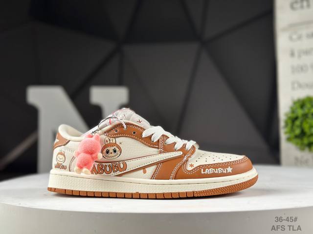 Special offer Top layer half size Nike Air Jordan 1 X Travis Scott Aj1 reverse