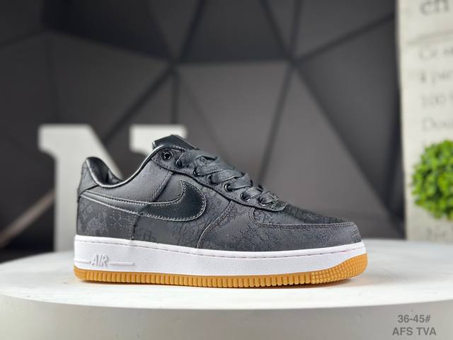 Tearable Clot X Nk Air Force 1 Edison Chen co-branded Air Force One low-top Ite