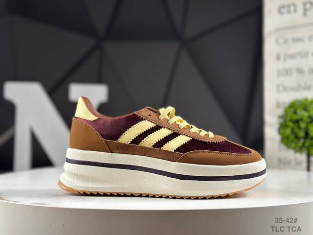 New Adidas Adidas Trefoil Thick-soled** Men's and Women's Sl72 Stack Shoes Spor
