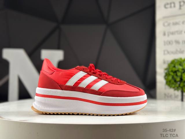 New Adidas Adidas Trefoil Thick-soled Heightening Shoes for Men and Women Sl72