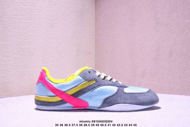 Miumiu Miu Miu women's shoes 2025 new spring and summer catwalk style casual spo