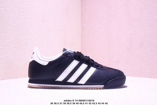 Company-level Adidas Originals K 74 Adidas Trefoil casual non-slip wear-resista