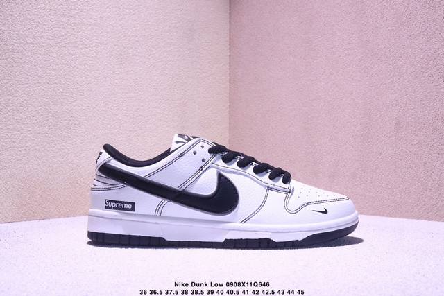 Authentic, half-size Nike Dunk Low Retro low-top sneakers, with their classic lo