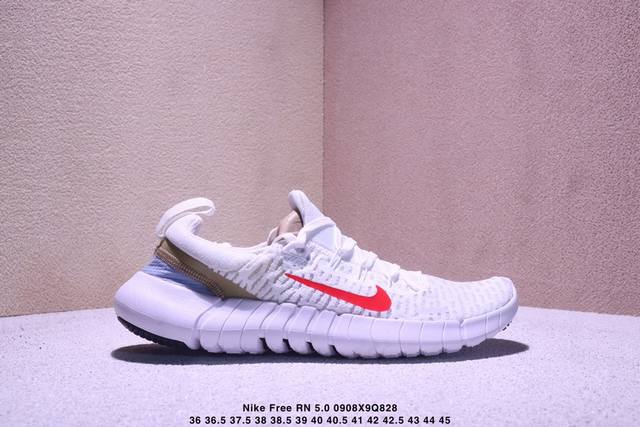 Nike Free Rn 5.0 Next Nature 5.0 Barefoot Eco-Friendly Series Knitted Lightweigh