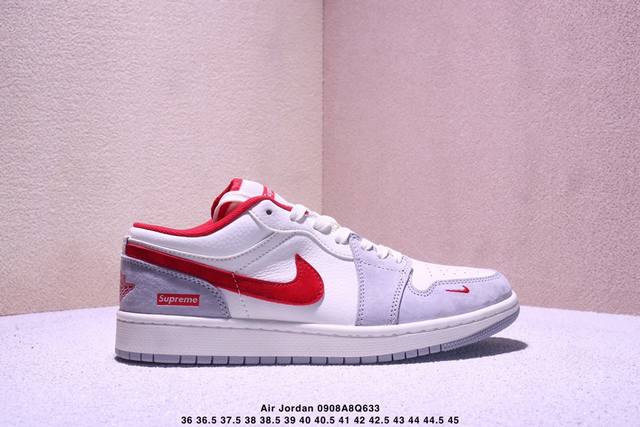 Nike Jordan Air Jordan 1 "The North Face Joint Beige Gray Silver Edge" High-end