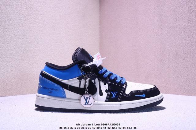 Overseas hit limited edition sale! Nike Jordan Air Jordan 1 "LV joint creative