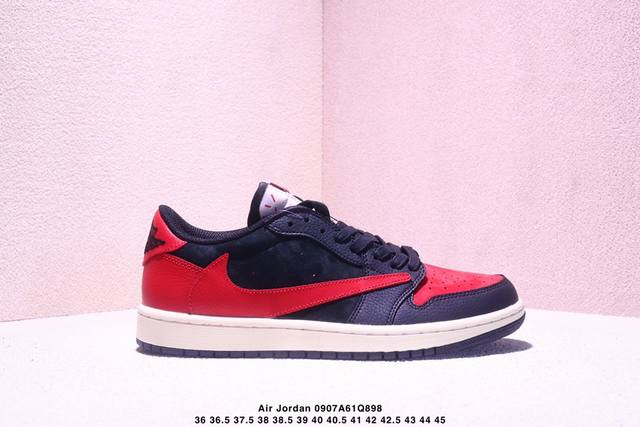 Corporate-level Nike Air Jordan 1 X Travis Scott Aj1 inverted hook Joe One inve
