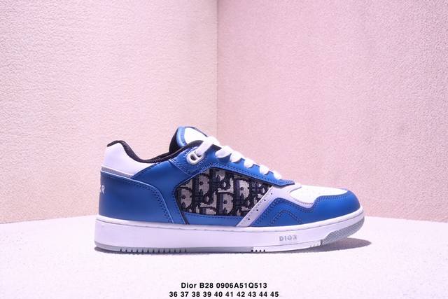 High-end luxury brand - Dior B28 Oblique Galaxy Low Top Sneakers B28 low-top ser