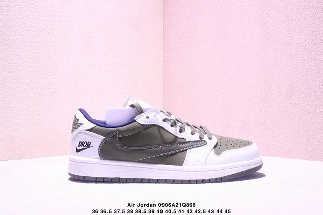 Travis Scott x Nike Air Jordan 1 Low x Labubu Air Jordan 1 Low reverse gray and