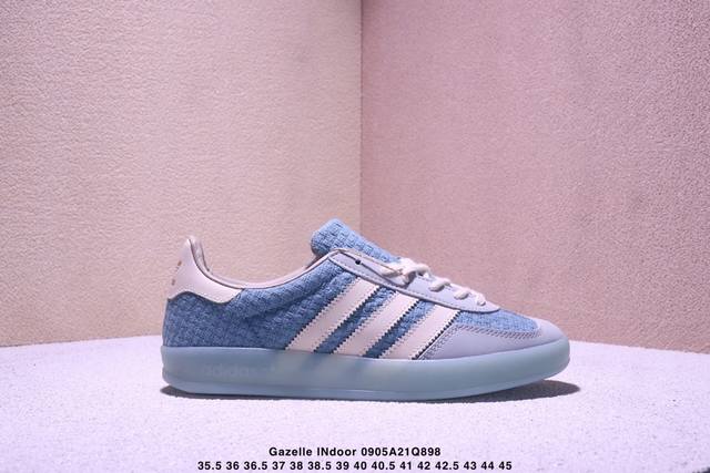 Company-level Adidas Originals Gazelle Indoor clover casual non-slip and wear-re
