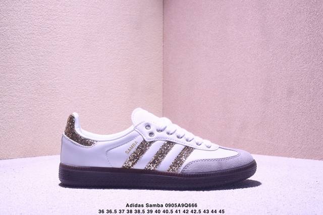 Adidas Samba Og Adidas Trefoil low-top casual shoes Samba replica cowhide materi
