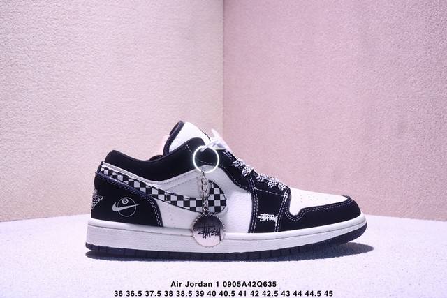 Overseas hit limited edition sale! Nike Jordan Air Jordan 1 "Stussy co-branded