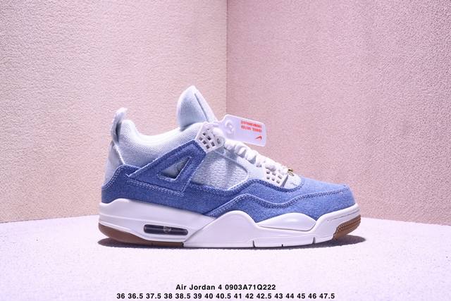 Jordan Air Jordan 4 soft, comfortable, non-slip and wear-resistant mid-top retro