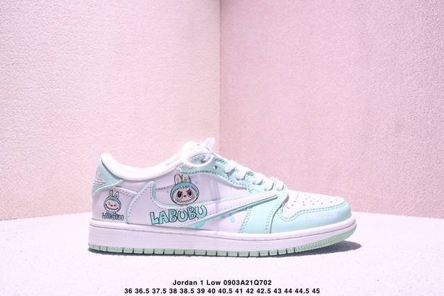 High-end custom Travis Scott X Jordan 1 Low "Labubu Labubu collaboration" Jordan