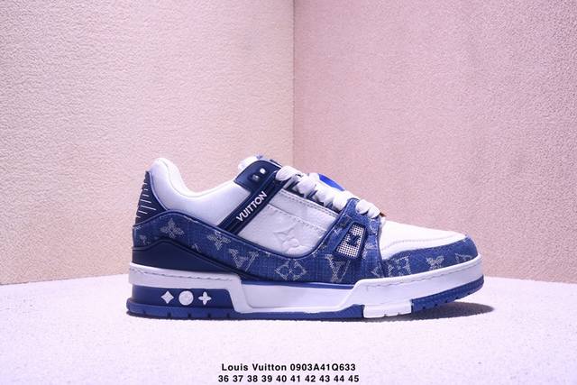 Louis Vuitton ~ Denim blue, made in Guangdong, high cost-effective, made of leat