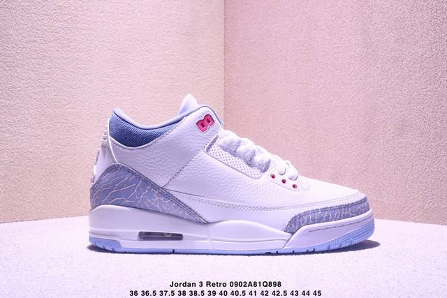 Company-level Nike Air Jordan 3 Retro Michael Jordan Aj3 generation mid-top ret