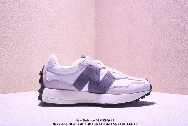 Authentic New Balance 327 series retro casual sports jogging shoes are designed