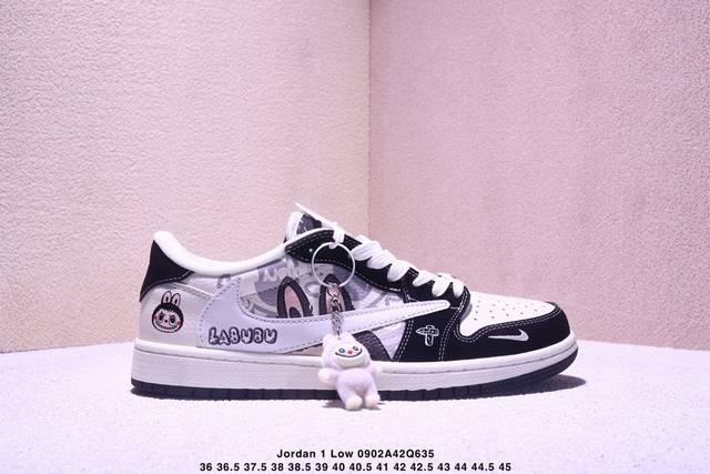 High-end custom Travis Scott x Jordan 1 Low "Labubu Labubu collaboration" Jordan