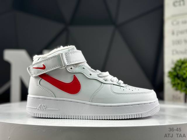 Plus velvet Nike Air Force 1 Low Air Force One low-top sports casual sneakers O