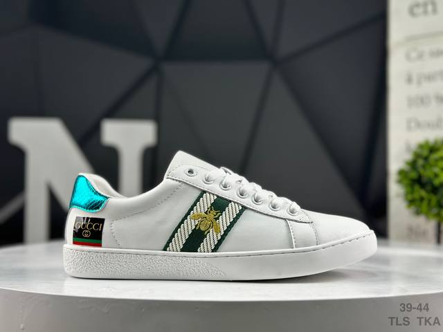 Gucci Gucci Ace Embroidered Low-Top Colorblock Embroidery Series Low-top Trendy