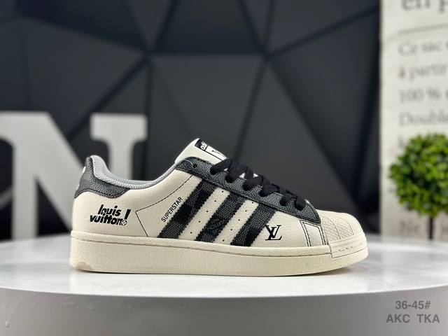 Company-level half-size Adidas shell-toe casual sneakers, exclusive controlled g
