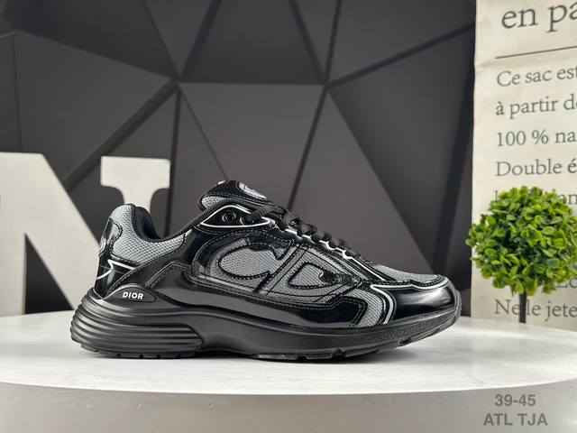 Dior Dior lightweight comfortable mesh fabric splicing CD logo lace-up sneakers