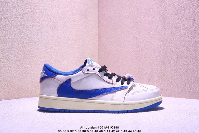 Corporate-level Nike Air Jordan 1 X Travis Scott Aj1 inverted hook Joe One inve