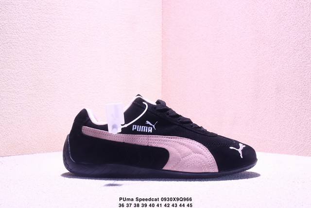 PUMA Speedcat Og Sparco low-top casual shoes made of cowhide racing shoes with g