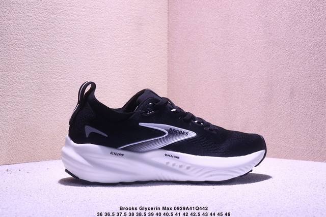 Brooks Glycerin Max Thick-Sole Marathon Cushioning Running Shoes. These shoes fe