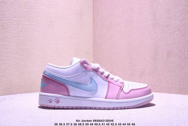 Genuine Nike Air Jordan 1 Low Aj1 Joe 1 Nike low-top casual sneakers synchroniz