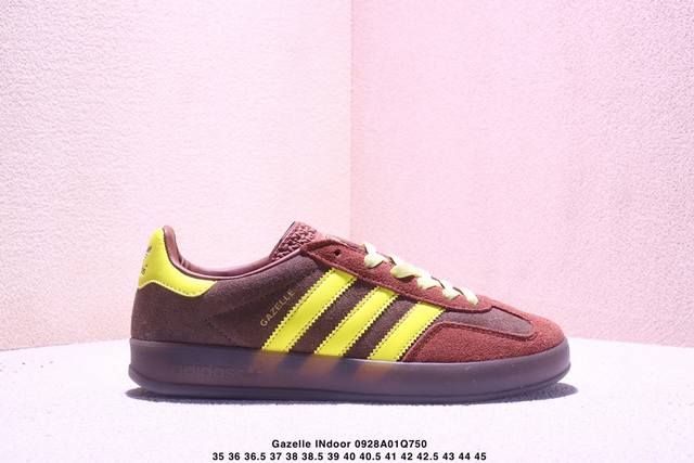 Company-level Adidas Originals Gazelle Indoor clover casual non-slip and wear-re