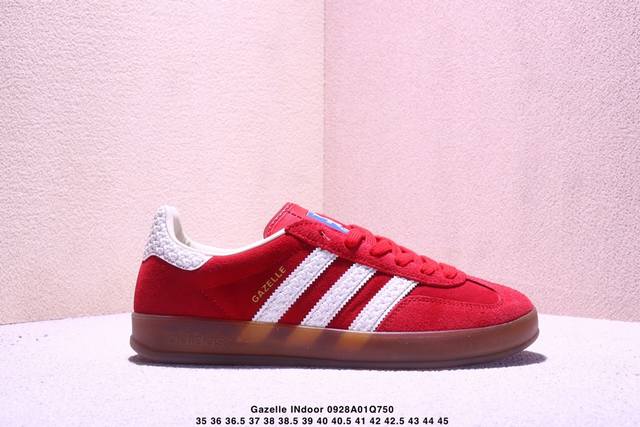 Company-level Adidas Originals Gazelle Indoor clover casual non-slip and wear-re